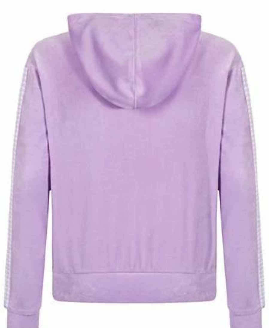 Kids * | Big Girls Velour & Houndstooth Hoodie, Created For Macy'S