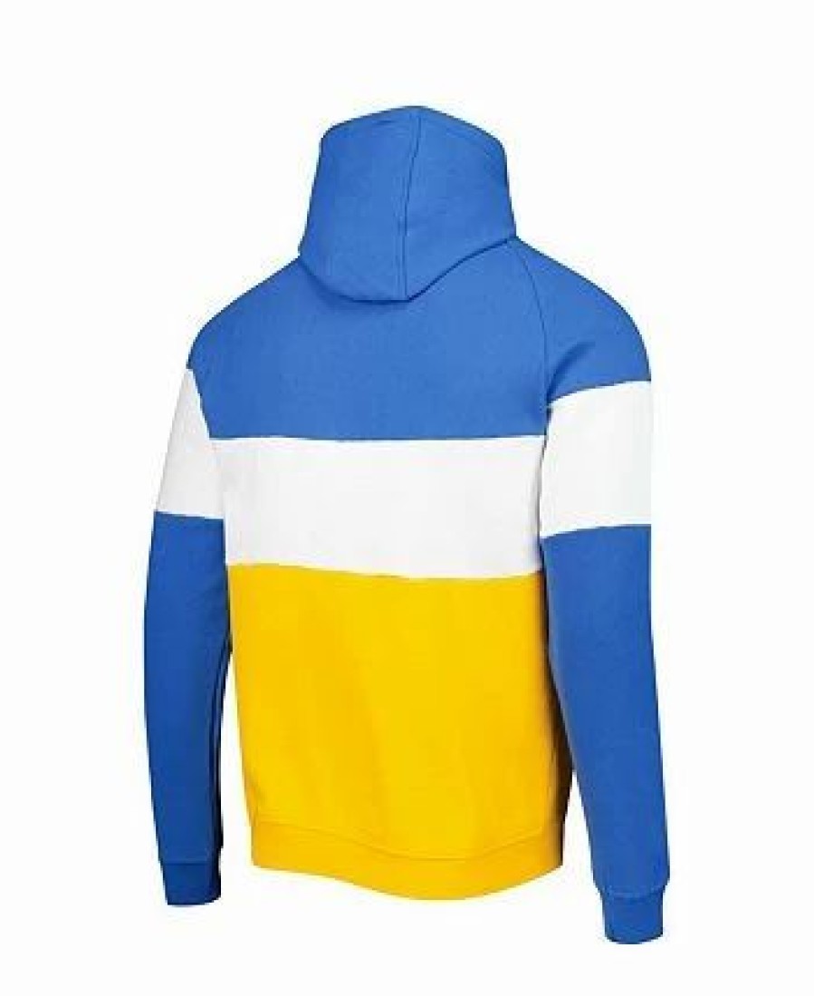 Sports Fan Shop * | New Era Men'S Los Angeles Chargers Colorblock Current Pullover Hoodie Gold