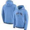 Sports Fan Shop * | Nike Men'S North Carolina Tar Heels Sketch Retro Pullover Hoodie Carolina Blue