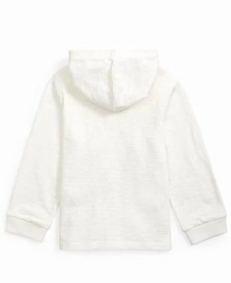 Kids * | Toddler Girls Ruffle Trim Full Zip Hoodie, Created For Macy'S Angel White