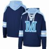 Sports Fan Shop * | Men'S Maine Black Bears Lace-Up 4.0 Pullover Hoodie Navy