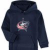 Sports Fan Shop * | Outerstuff Little Boys Columbus Blue Jackets Primary Logo Pullover Hoodie Navy