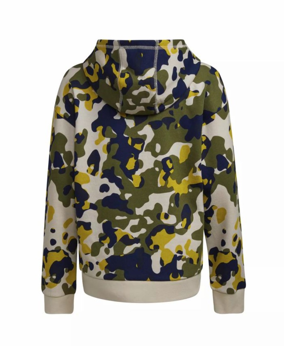 Kids * | Adidas Big Boys Long Sleeve Core Camo All Over Print Pullover Hoodie Alumina