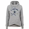 Sports Fan Shop * | Outerstuff Girls Youth Dallas Cowboys Dye Hard Fan Funnel Neck Pullover Hoodie Heathered Gray