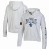 Sports Fan Shop * | Champion Women'S Toronto Maple Leafs Reverse Weave Pullover Hoodie Heathered Gray