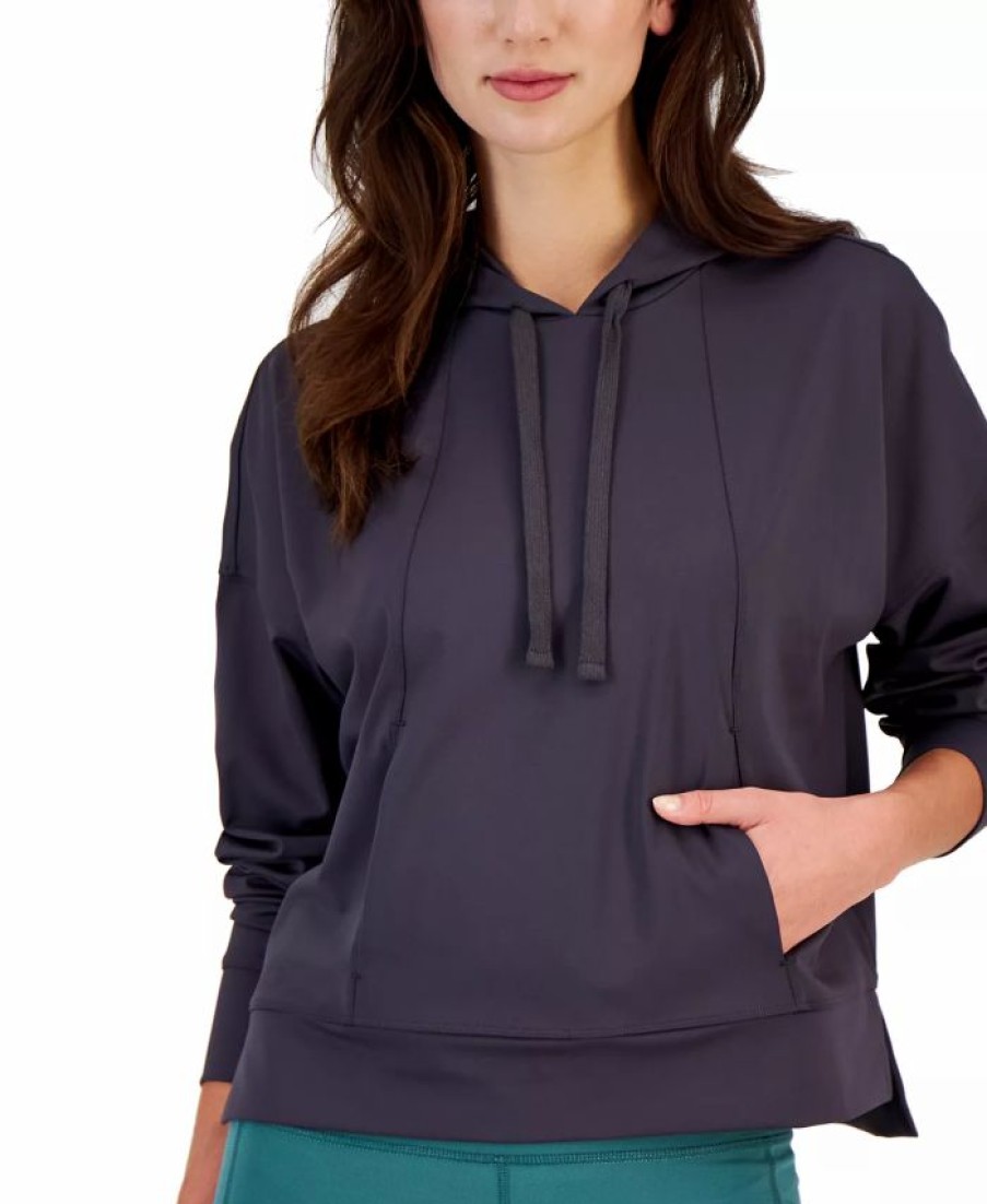 Women * | Women'S Drop-Shoulder Pouch-Pocket Hoodie, Created For Macy'S