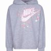 Kids * | Nike Little Girls Dream Chaser Pullover Hoodie Light Smoke Gray Heather