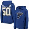 Sports Fan Shop * | Outerstuff Youth Boys Jordan Binnington St. Louis S Player Name And Number Hoodie Blue