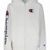 Kids * | Champion Toddler Boys French Terry Zip Hoodie White