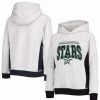 Sports Fan Shop * | Outerstuff Youth Boys Dallas Stars Power Play Raglan Pullover Hoodie Heathered Gray