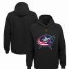 Sports Fan Shop * | Outerstuff Youth Boys Columbus Blue Jackets Special Edition 2.0 Primary Logo Fleece Pullover Hoodie Black