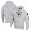 Sports Fan Shop * | Champion Men'S Pittsburgh Penguins Reverse Weave Pullover Hoodie Heather Gray