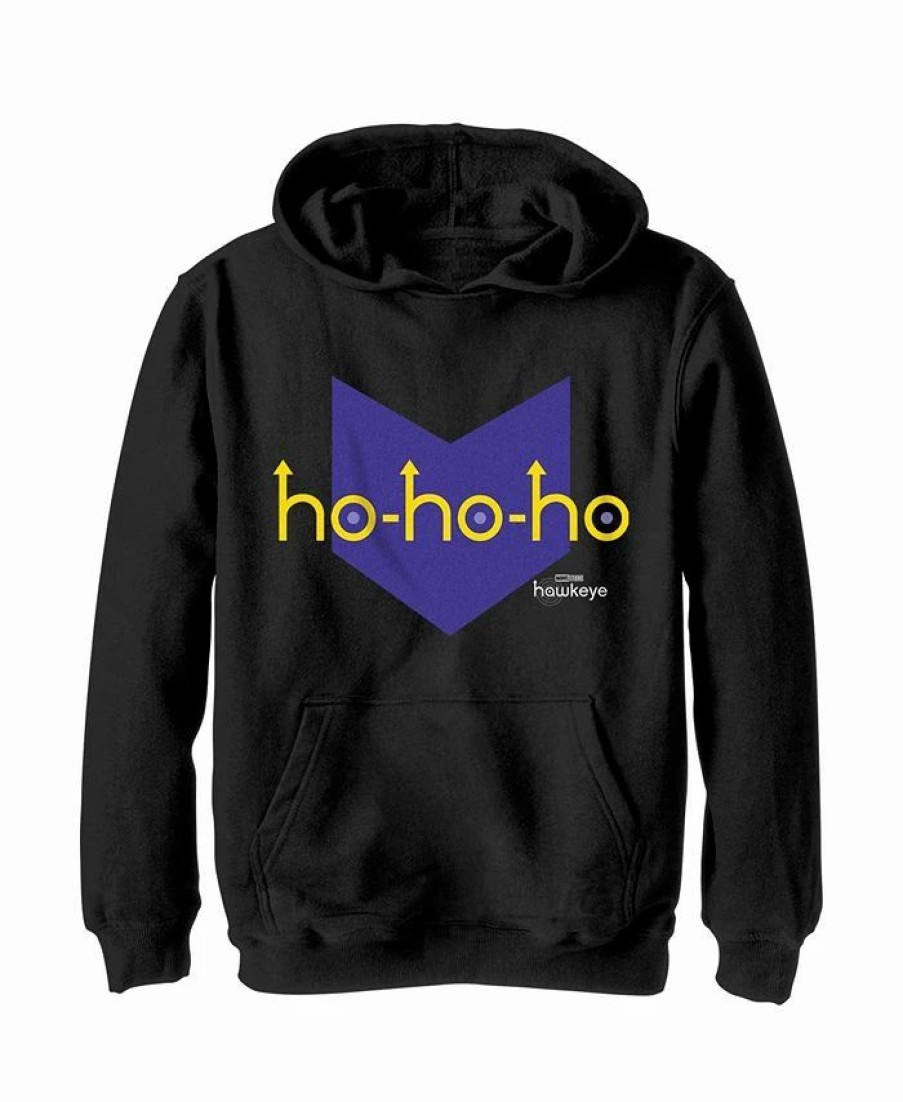 Kids * | Marvel Boy'S Hawkeye Hoho-Arrow Icon Child Pull Over Hoodie Black