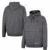 Sports Fan Shop * | Men'S Indiana Hoosiers Oht Military-Inspired Appreciation Quarter-Zip Hoodie Charcoal