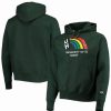 Sports Fan Shop * | Champion Men'S Hawaii Warriors Vault Logo Reverse Weave Pullover Hoodie Green