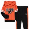 Sports Fan Shop * | Outerstuff Preschool Boys Philadelphia Flyers Miracle On Ice Pullover Hoodie And Pants Set Orange, Black