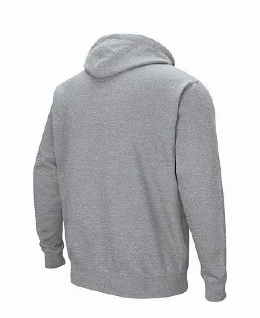 Sports Fan Shop * | Men'S Stanford Cardinal Arch & Logo 3.0 Pullover Hoodie Heathered Gray