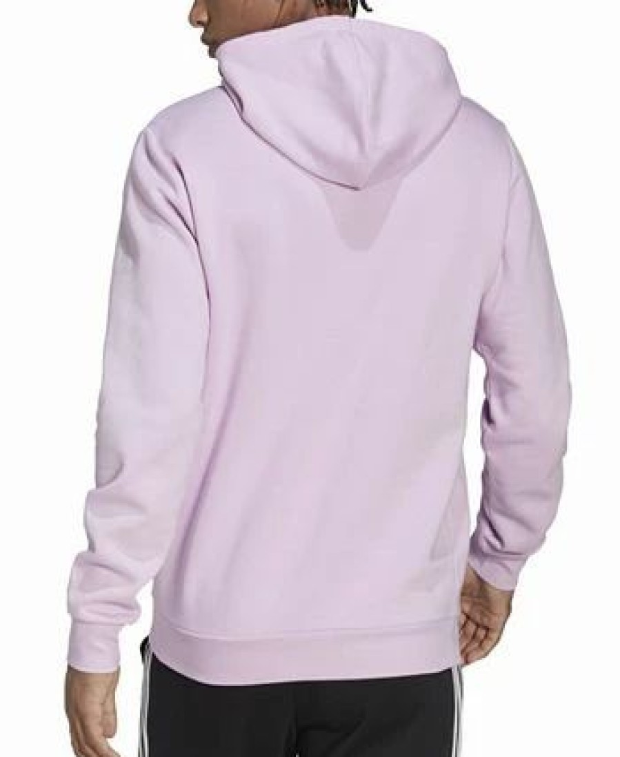 Activewear * | Adidas Men'S Essentials Fleece Logo Hoodie Lilac