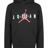 Kids * | Jordan Big Boys Fleece Pullover Hoodie Black