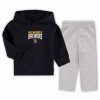 Sports Fan Shop * | Outerstuff Toddler Boys Milwaukee Brewers Fan Flare Fleece Hoodie And Pants Set Navy, Heathered Gray