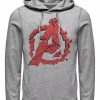 Hoodies & Sweatshirts * | Marvel Men'S Avengers Endgame Shattered Logo, Pullover Hoodie Athletic H