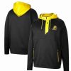 Sports Fan Shop * | Men'S Oregon Ducks Luge 3.0 Quarter-Zip Hoodie Black