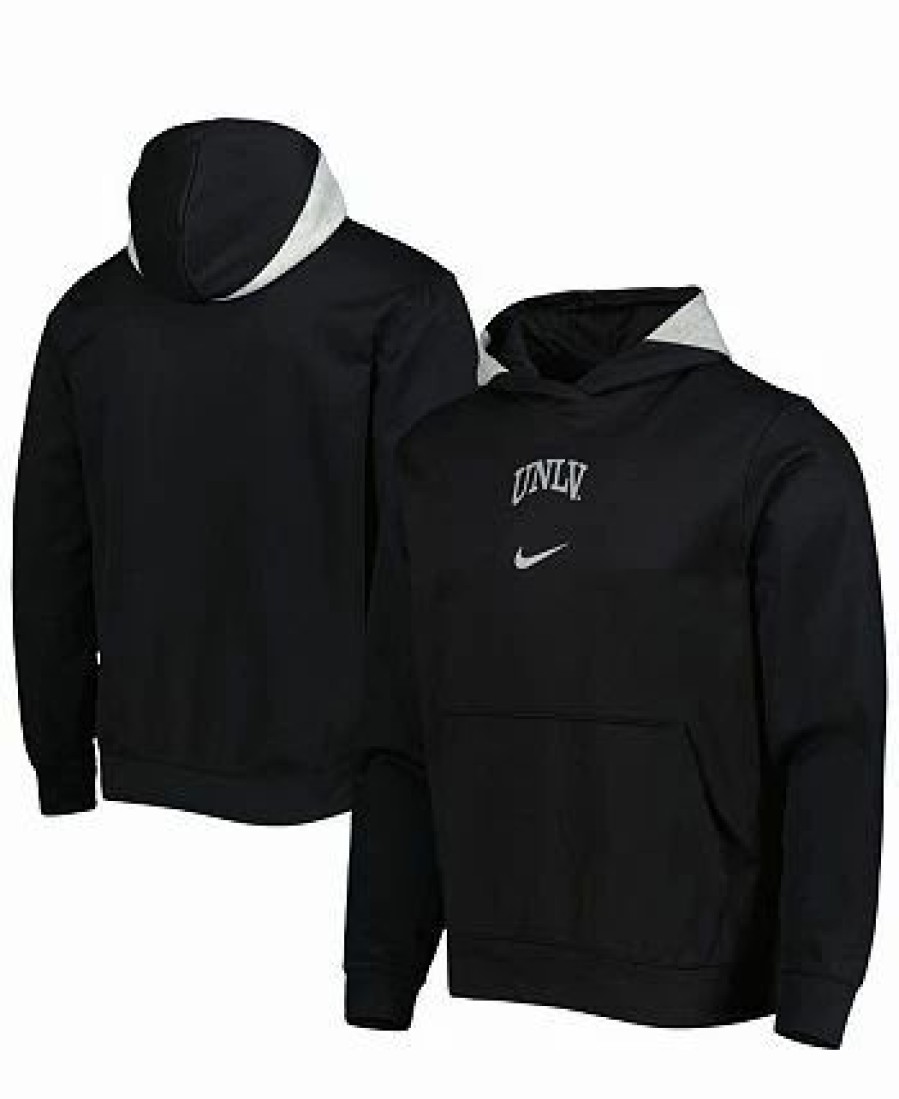 Sports Fan Shop * | Nike Men'S Unlv Rebels Spotlight Performance Pullover Hoodie Black