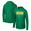 Sports Fan Shop * | Men'S Oregon Ducks Team Color Rival Hoodie Long Sleeve T-Shirt Green