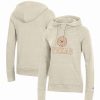 Sports Fan Shop * | Champion Women'S Heathered Texas Longhorns College Seal Pullover Hoodie Oatmeal