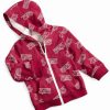 Kids * | Toddler Boys Fire Truck Zip Up Hoodie, Created For Macy'S Sweet Raspberry