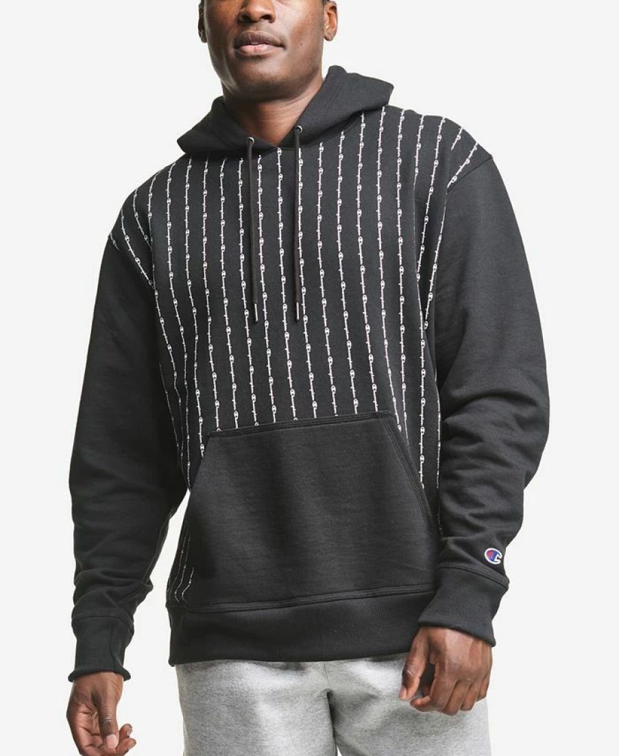 Activewear * | Champion Men'S Pinstriped Hoodie