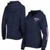 Sports Fan Shop * | New Era Women'S Houston Texans Reverse Full-Zip Hoodie Navy