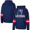 Sports Fan Shop * | Men'S Uconn Huskies Lace-Up 4.0 Pullover Hoodie Navy