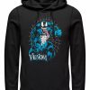 Hoodies & Sweatshirts * | Marvel Men'S Classic Venom Web, Pullover Hoodie Black