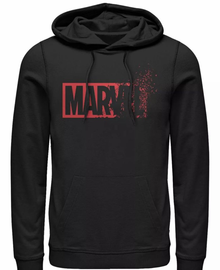 Hoodies & Sweatshirts * | Men'S Marvel Dust Fleece Pullover Hoodie Black