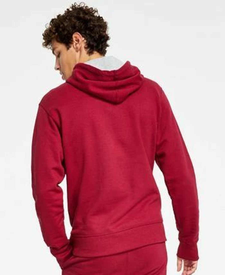 Activewear * | Champion Men'S Powerblend Long-Sleeve Pullover Graphic Hoodie