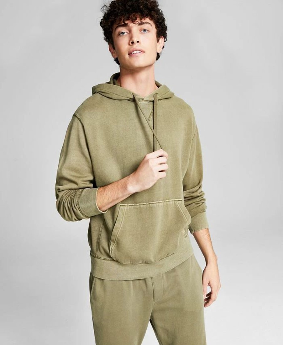 Hoodies & Sweatshirts * | Men'S Fleece Hoodie With Kangaroo Pockets, Created For Macy'S