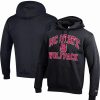 Sports Fan Shop * | Champion Men'S Nc State Wolfpack High Motor Pullover Hoodie Black