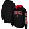 Sports Fan Shop * | Youth Boys Texas Tech Red Raiders 2-Hit Team Pullover Hoodie Black