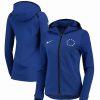 Sports Fan Shop * | Nike Women'S Philadelphia 76Ers Showtime Full-Zip Performance Hoodie Jacket Royal