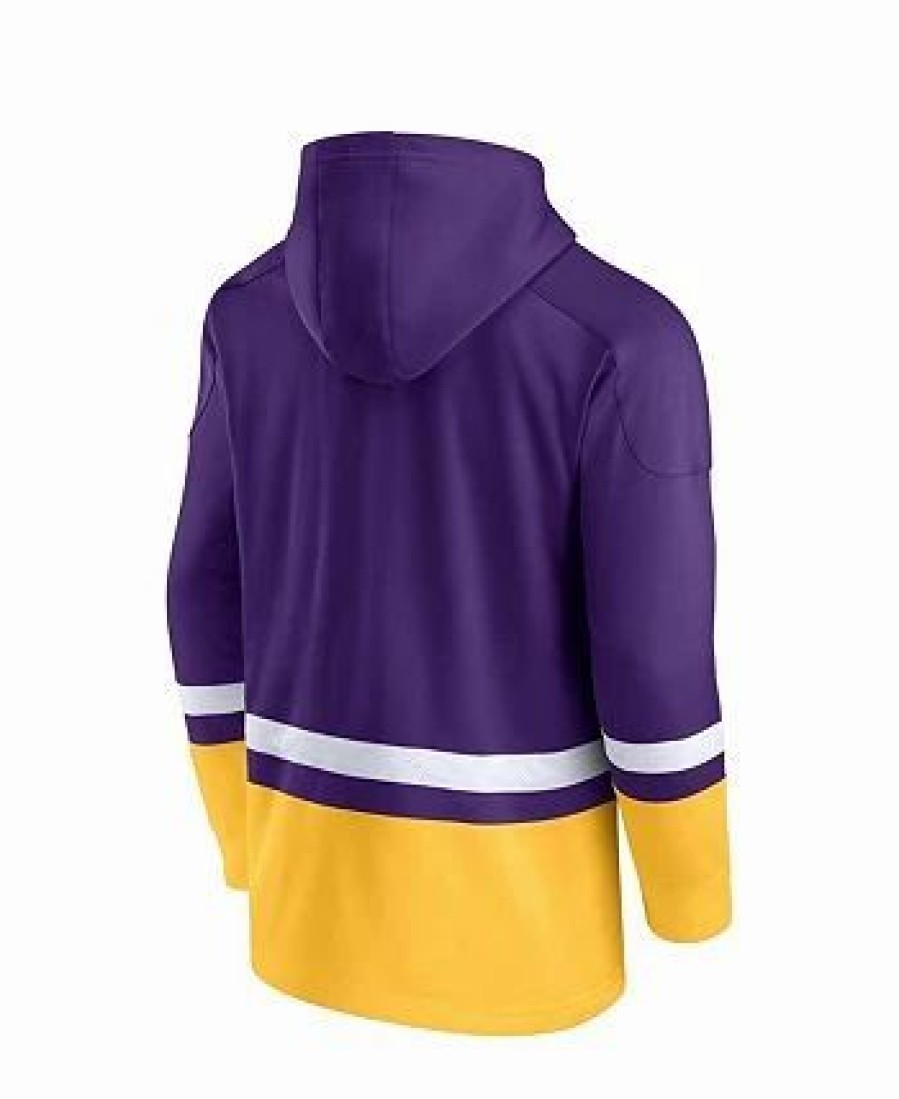 Sports Fan Shop * | Fanatics Men'S Branded Lsu Tigers First Battle Pullover Hoodie Purple