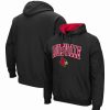 Sports Fan Shop * | Men'S Louisville Cardinals Arch And Logo 3.0 Pullover Hoodie Black