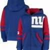 Sports Fan Shop * | Outerstuff Youth New York Giants Stadium Full-Zip Hoodie Royal