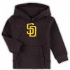 Sports Fan Shop * | Outerstuff Toddler Boys And Girls San Diego Padres Team Primary Logo Fleece Pullover Hoodie Brown