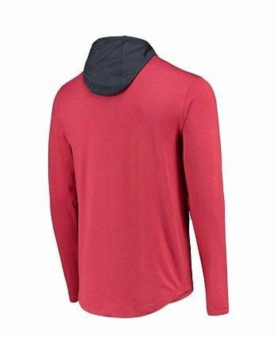 Sports Fan Shop * | New Era Men'S New England Patriots Active Block Hoodie Long Sleeve T-Shirt Red, Navy