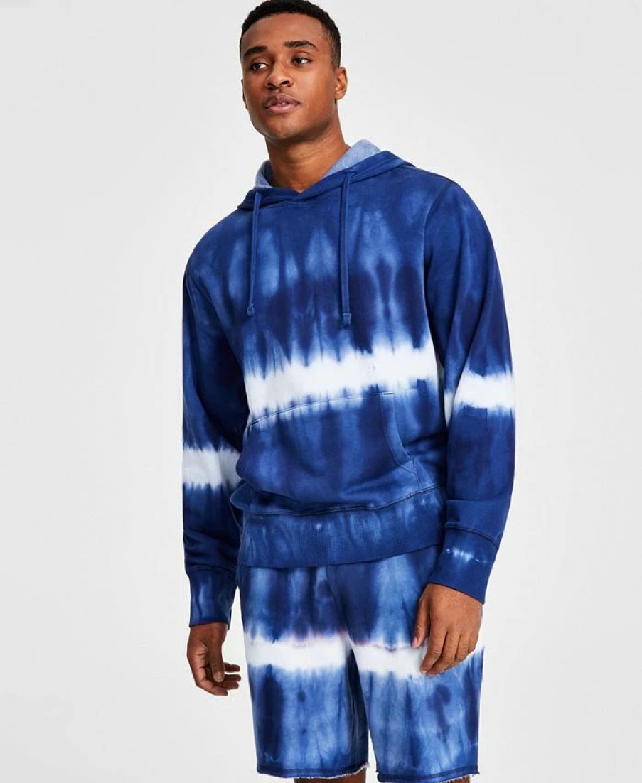 Hoodies & Sweatshirts * | Men'S Shibori Hoodie, Created For Macy'S