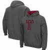 Sports Fan Shop * | Men'S Temple Owls Arch And Logo Pullover Hoodie Charcoal