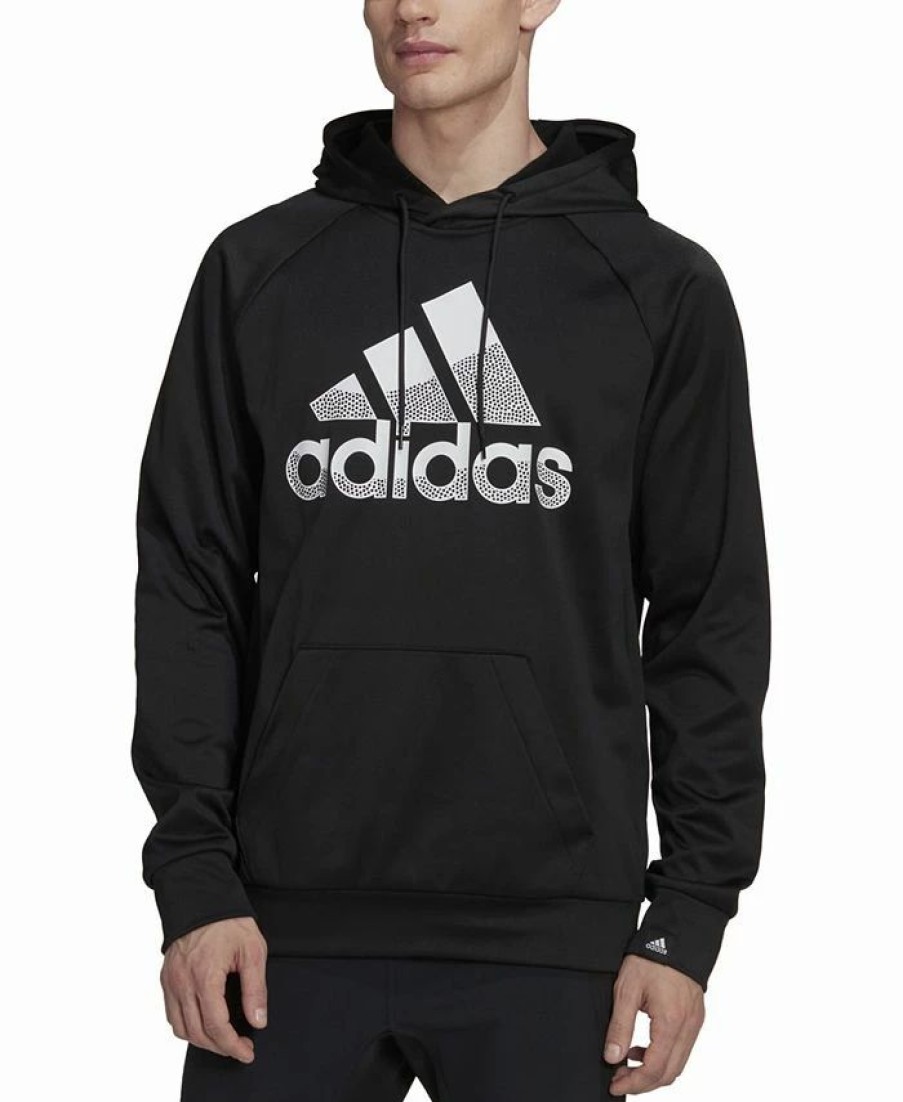 Activewear * | Adidas Men'S Game And Go Pullover Logo Hoodie