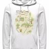 Hoodies & Sweatshirts * | Men'S 100 Acre Map Long Sleeve Hoodie White