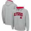 Sports Fan Shop * | Men'S Rutgers Scarlet Knights Arch Logo 3.0 Full-Zip Hoodie Gray